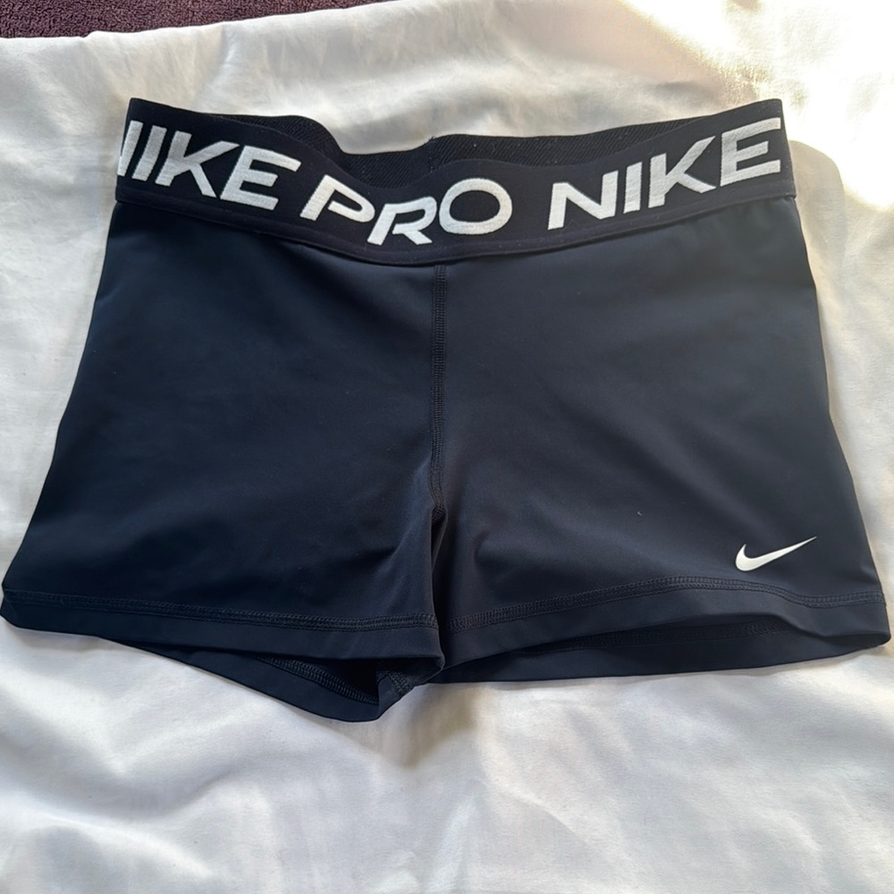 Nike Dark Blue Athletic Shorts with Compression Fit